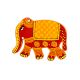 Handcrafted Folk Elephant Wooden Fridge Magnet Kitchen Decor